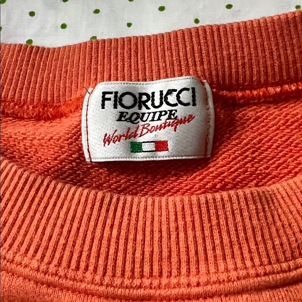 Vintage Fiorucci Equipe Italy Sweatshirt Strawberry- M - Picture 3 of 10